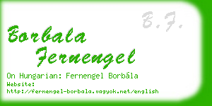 borbala fernengel business card